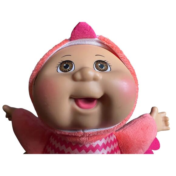 Bundle of 2 9in Cabbage Patch Kids Cuties Exotic Friends Emmett Hippo & Flamingo - Picture 11 of 16